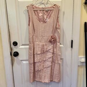 Beautiful Pink Dress with Rose - Size 16